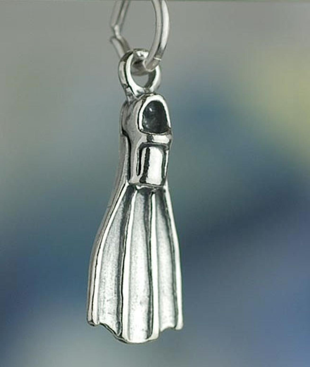 Sterling Silver Fin Charm