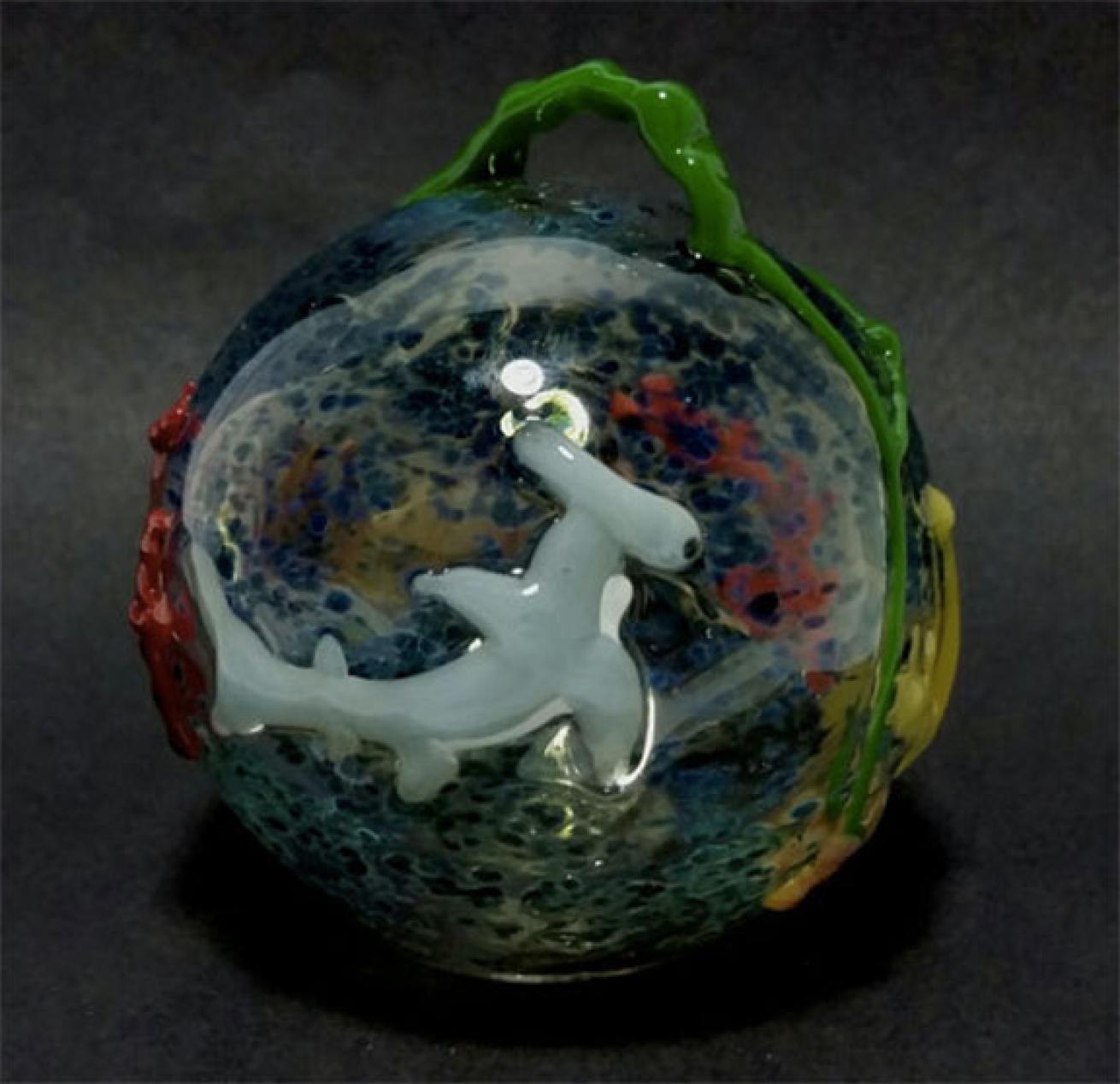 Hammerhead Shark Glass Ornament