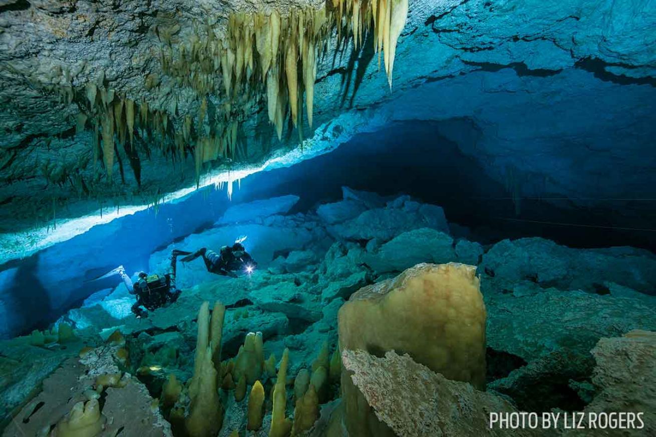 indonesia cave diving