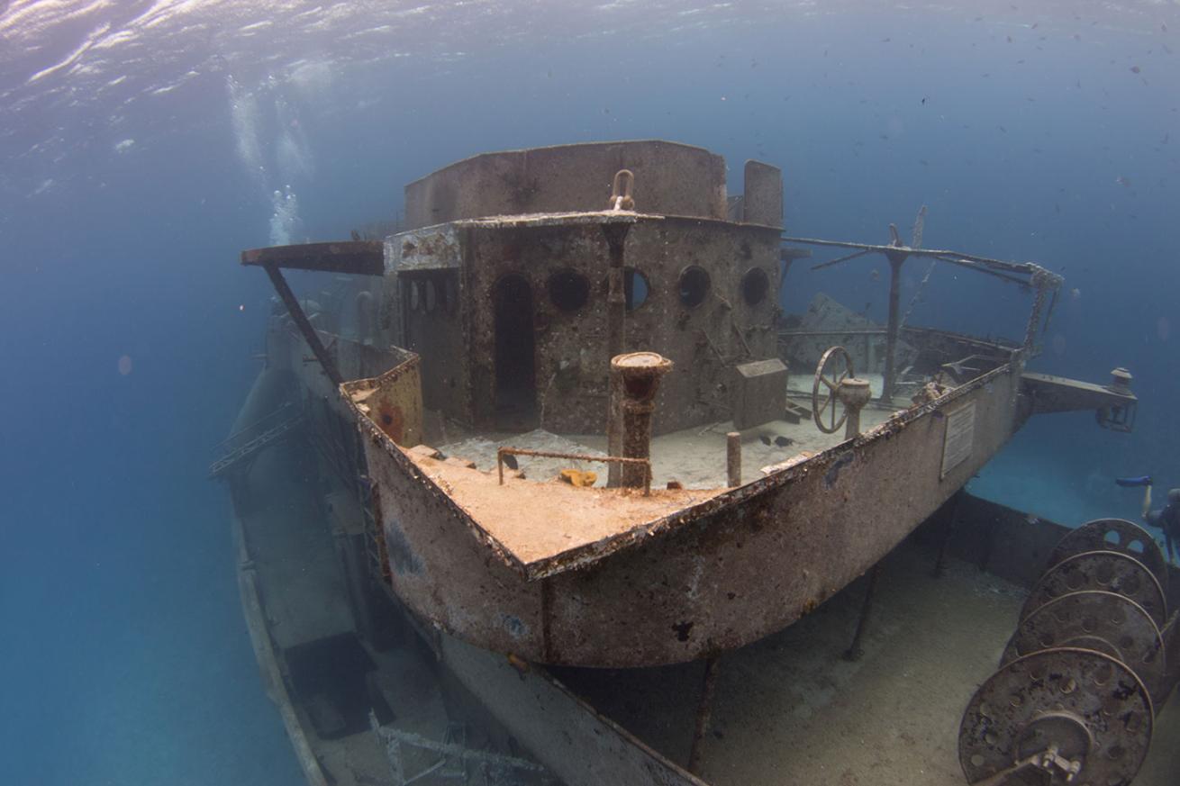 view of Kittiwake post cleanup