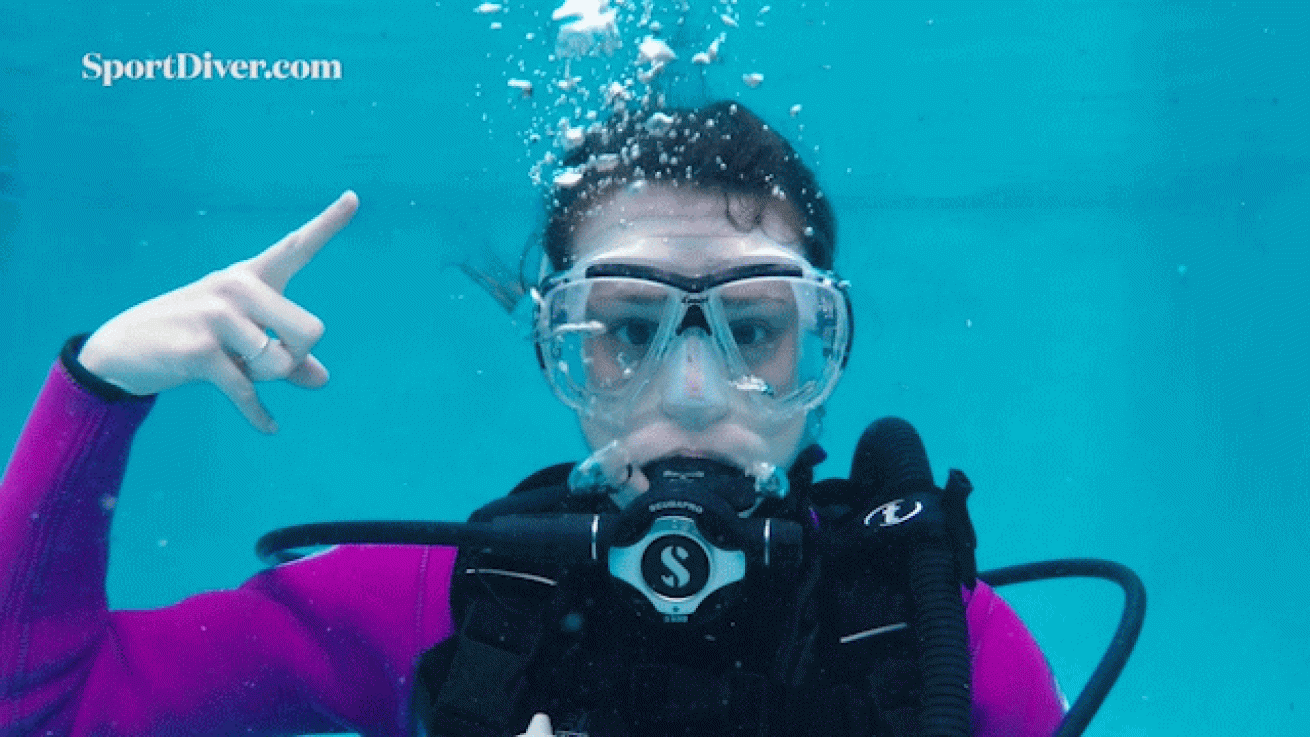 scuba diving hand signals