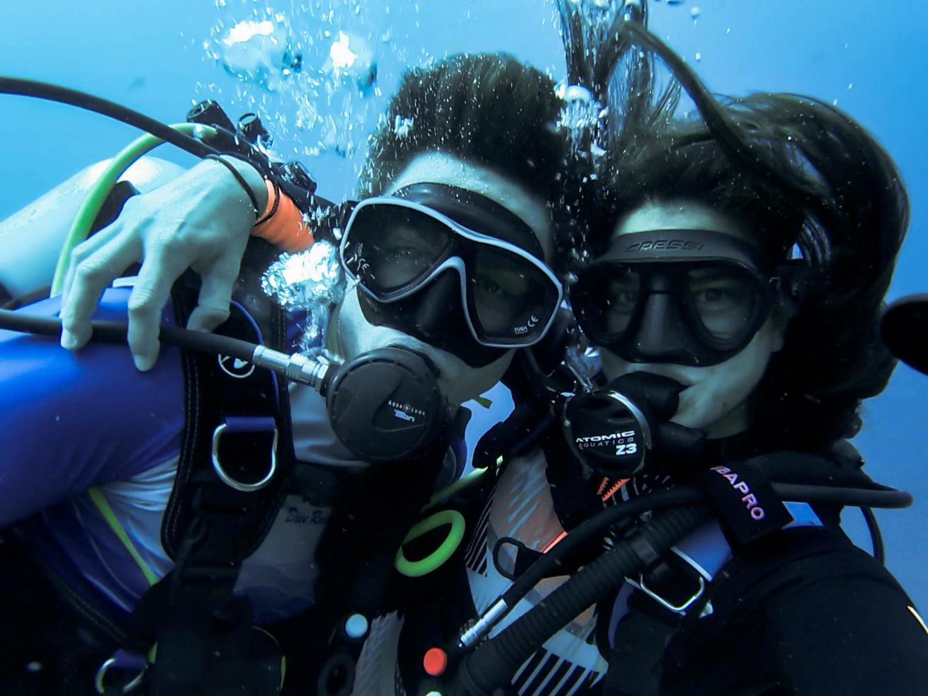 Dive Buddies Underwater