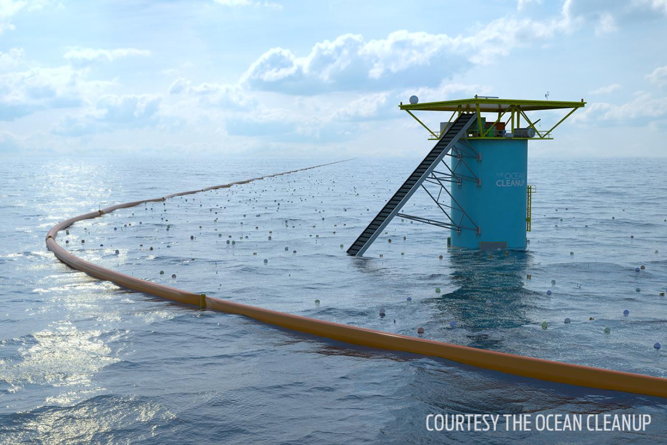 Ocean cleanup marine conservation project