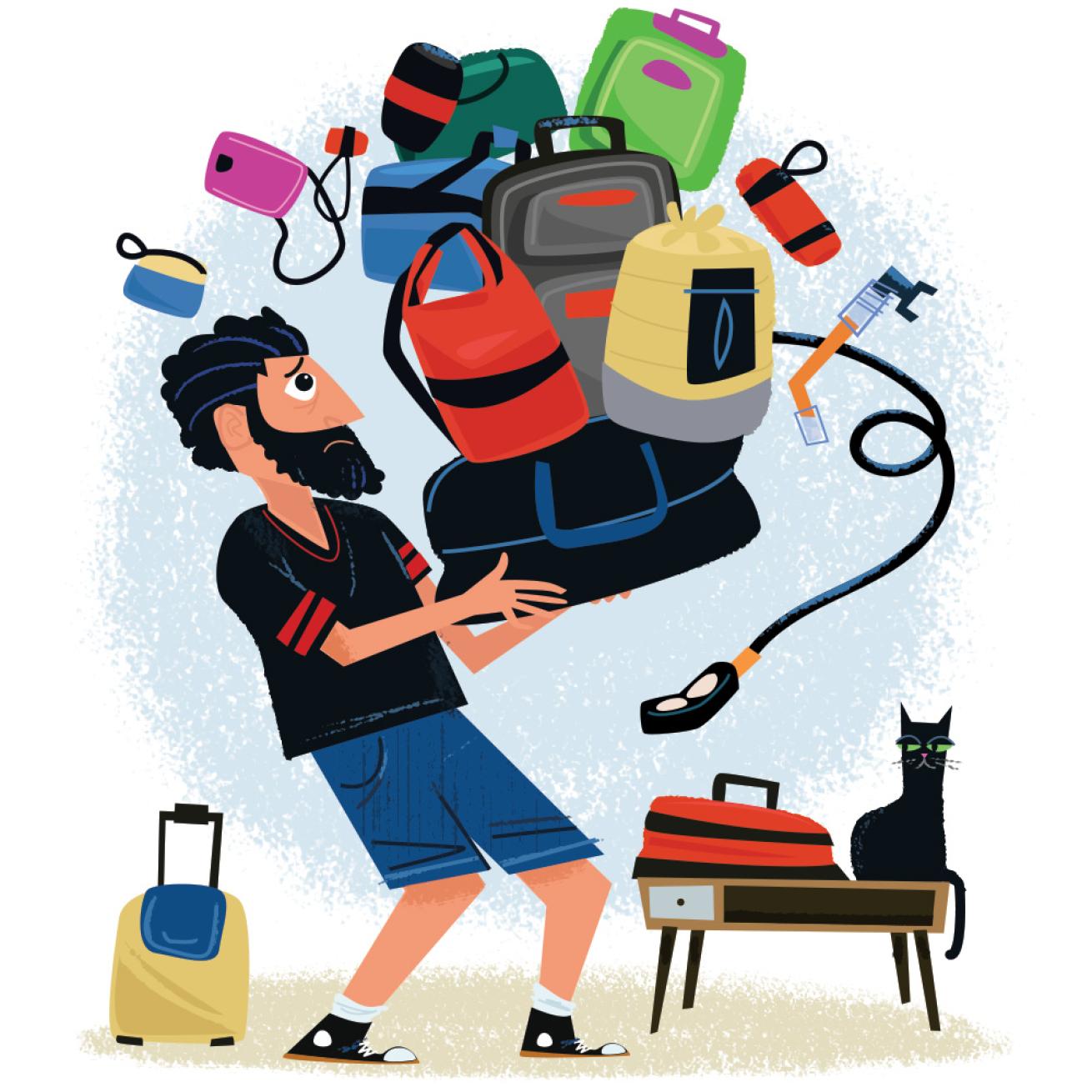 dive trip packing