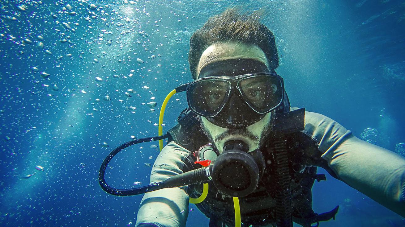 calming a panicked diver