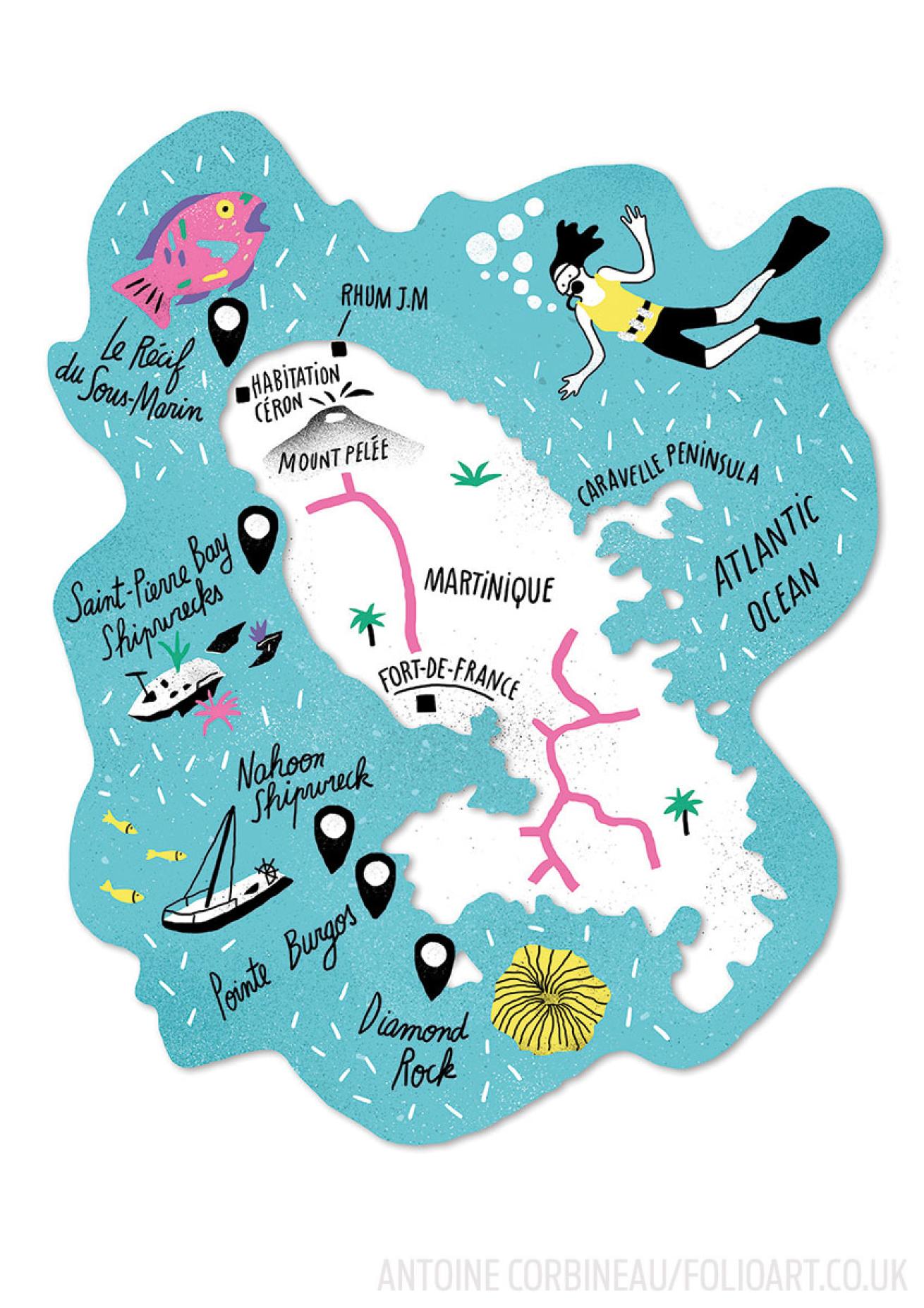 Martinique Map