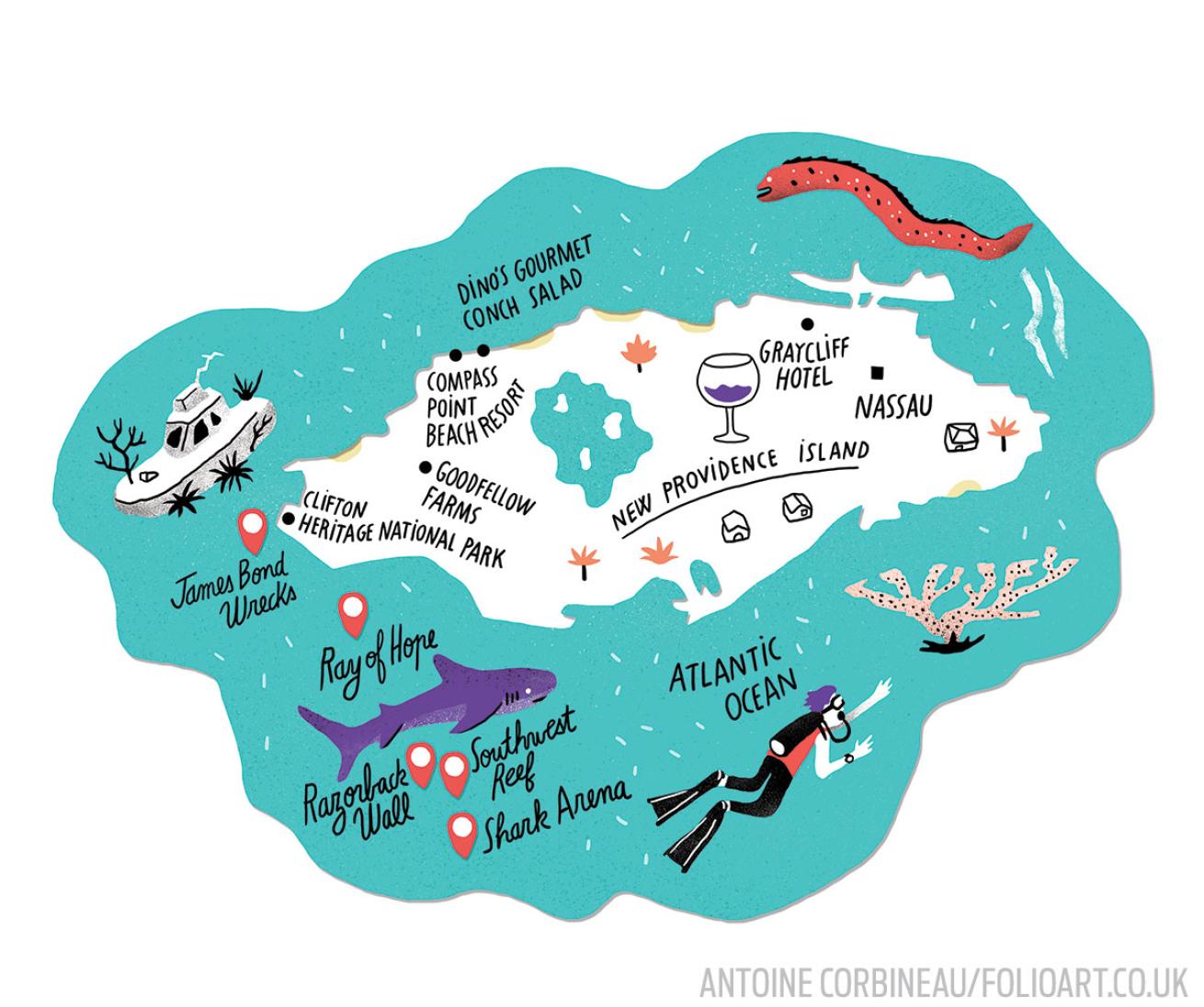 scuba diving new providence bahamas