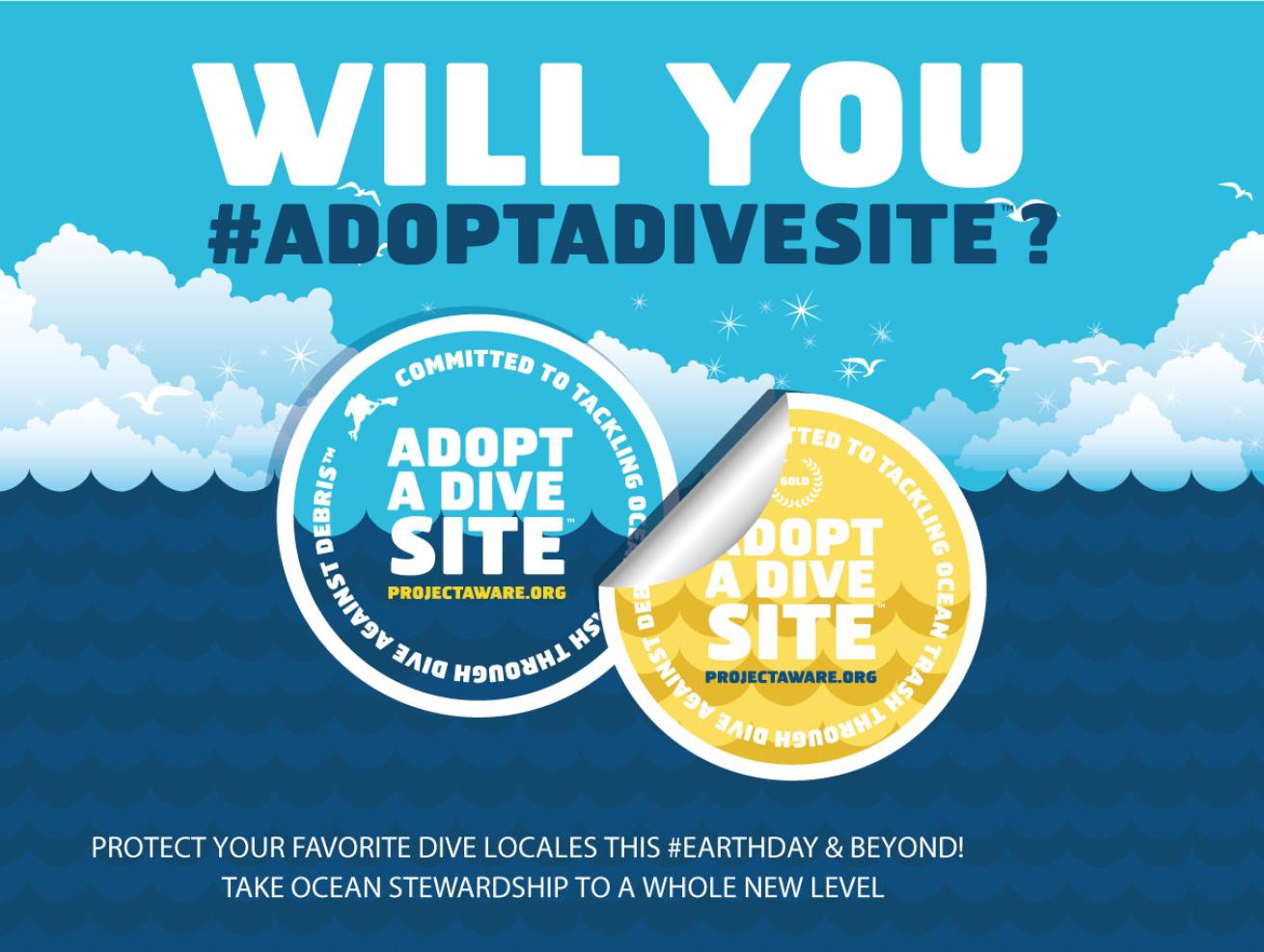 Project AWARE adopt a dive site