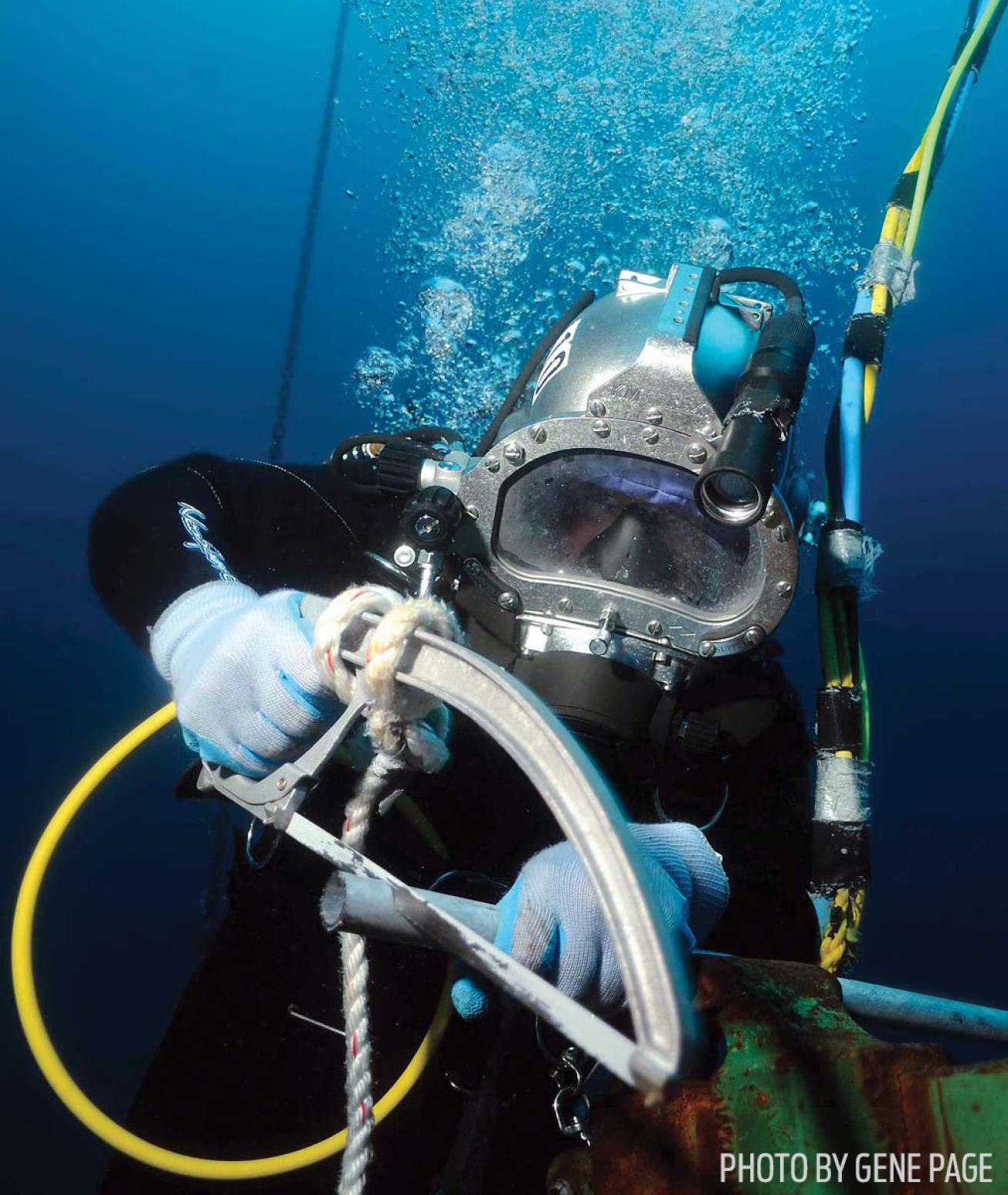 ray black jr. scuba diving underwater welding