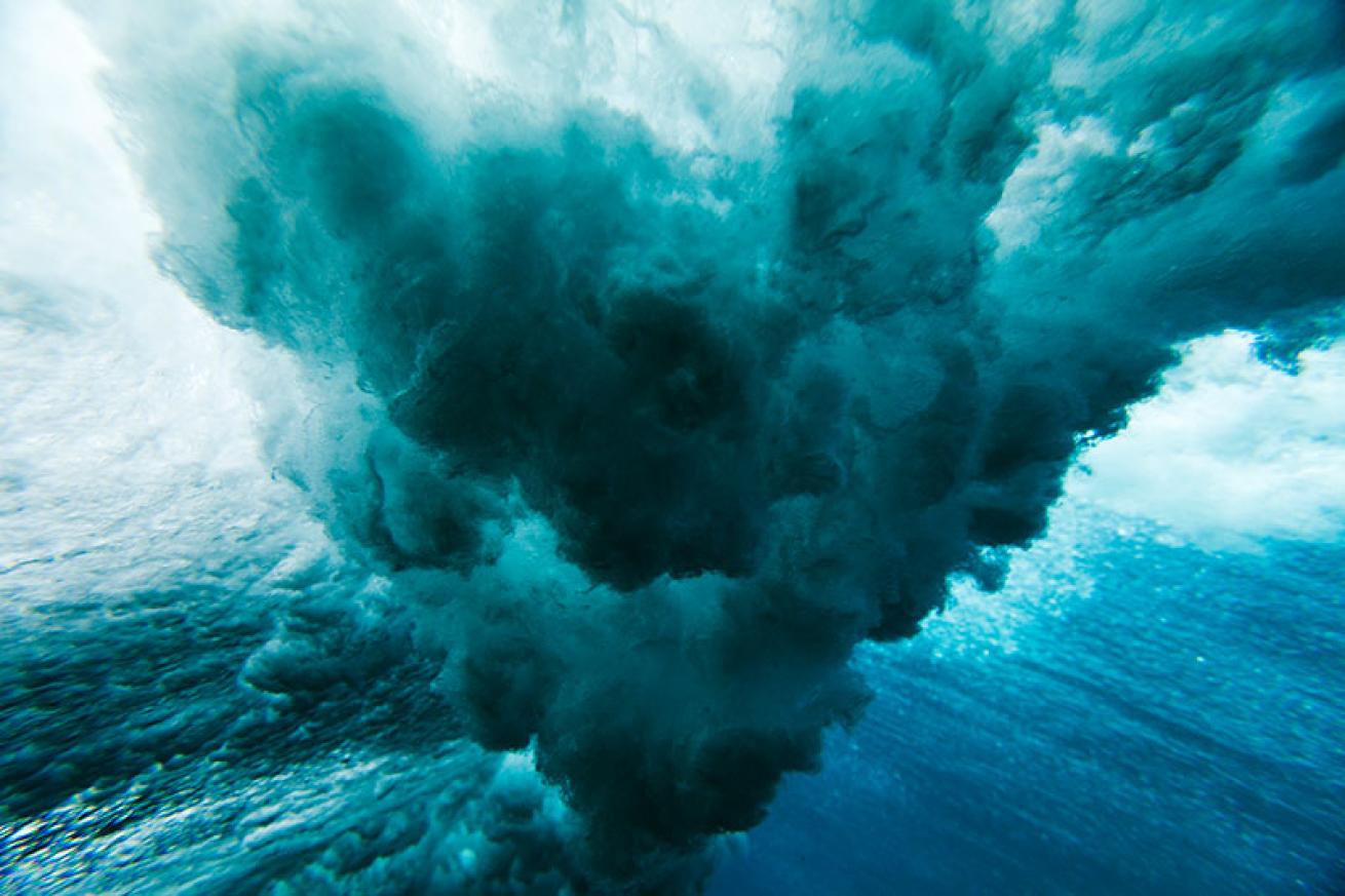 turbulent water