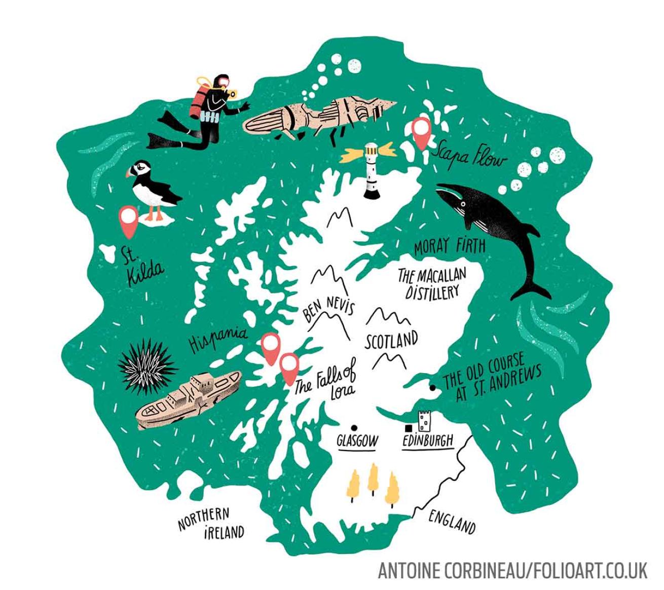 scotland dive sites