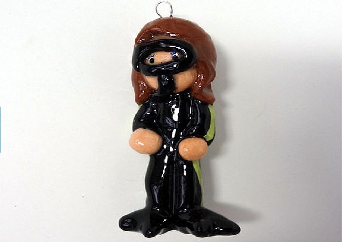 Scuba Diver Bread Dough Ornament