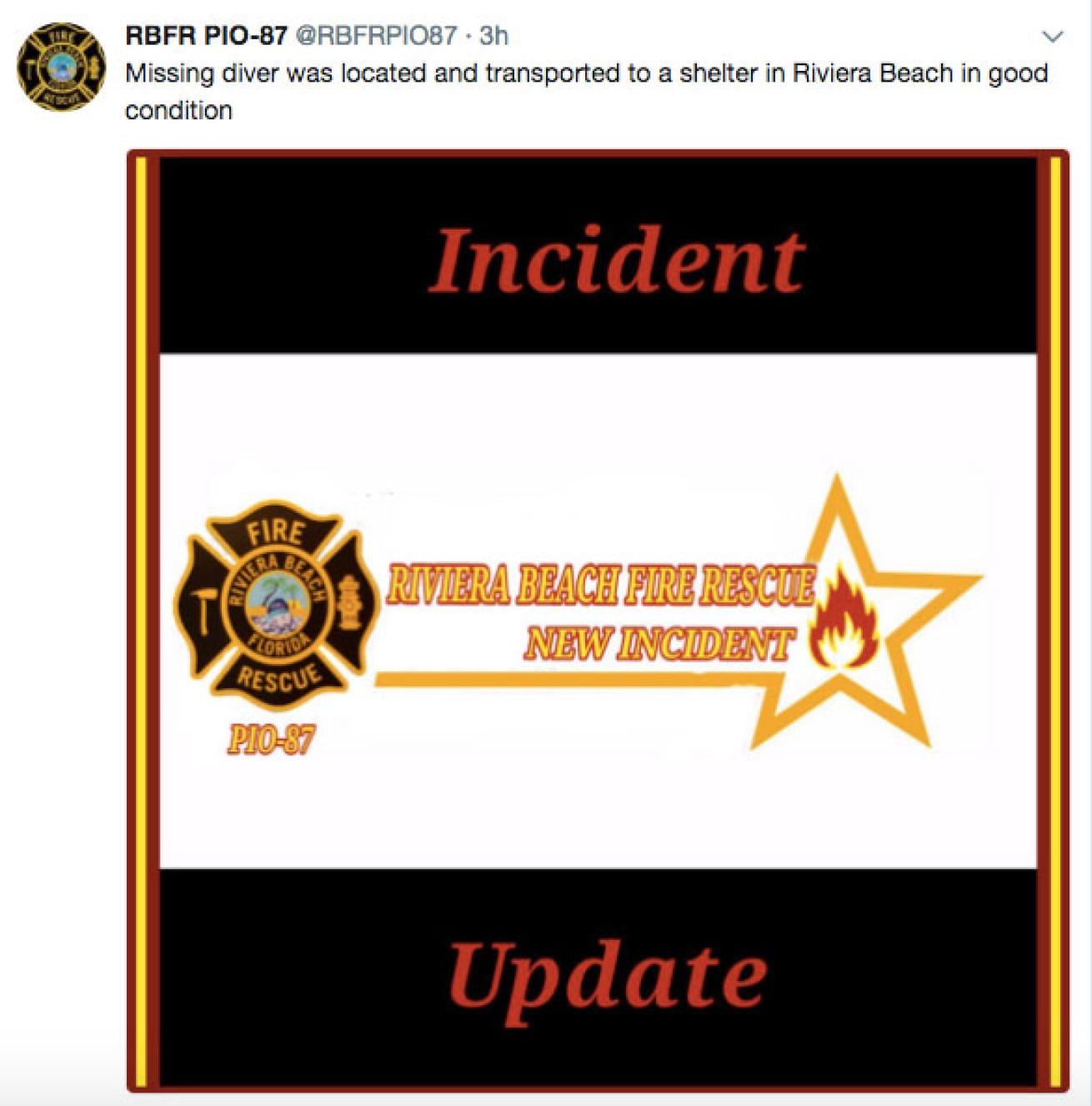 City Fire Rescue tweet