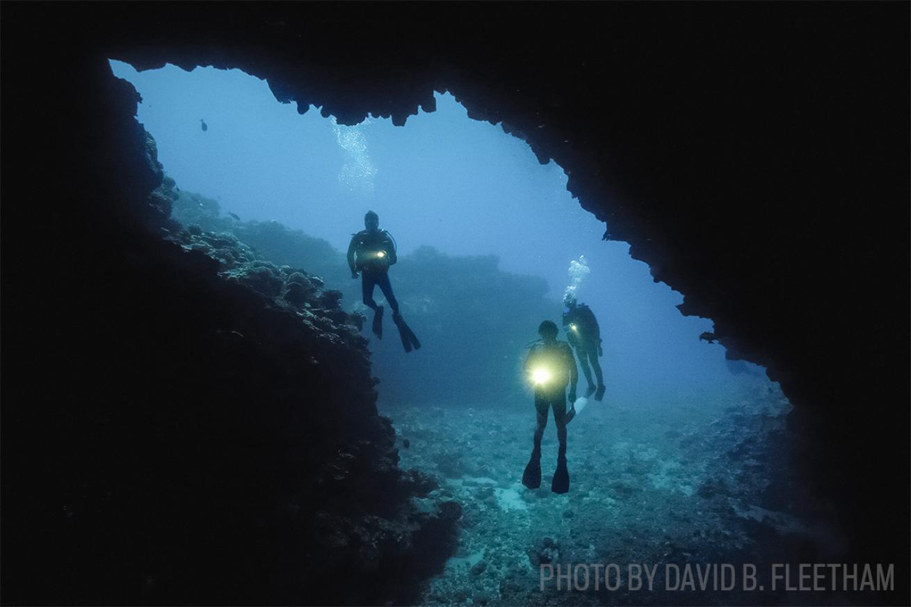 first cathedral hawaii scuba diving