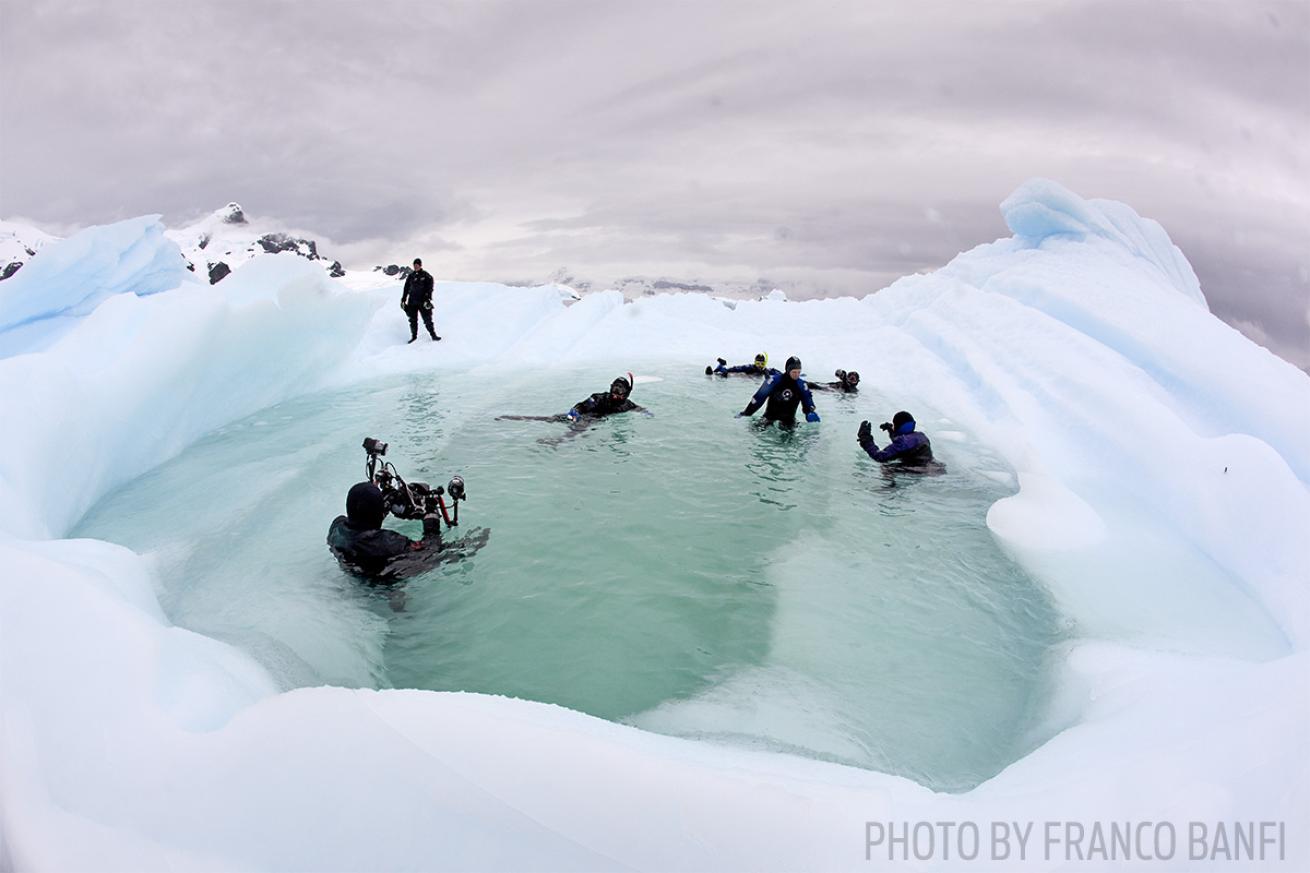 ice scuba diving