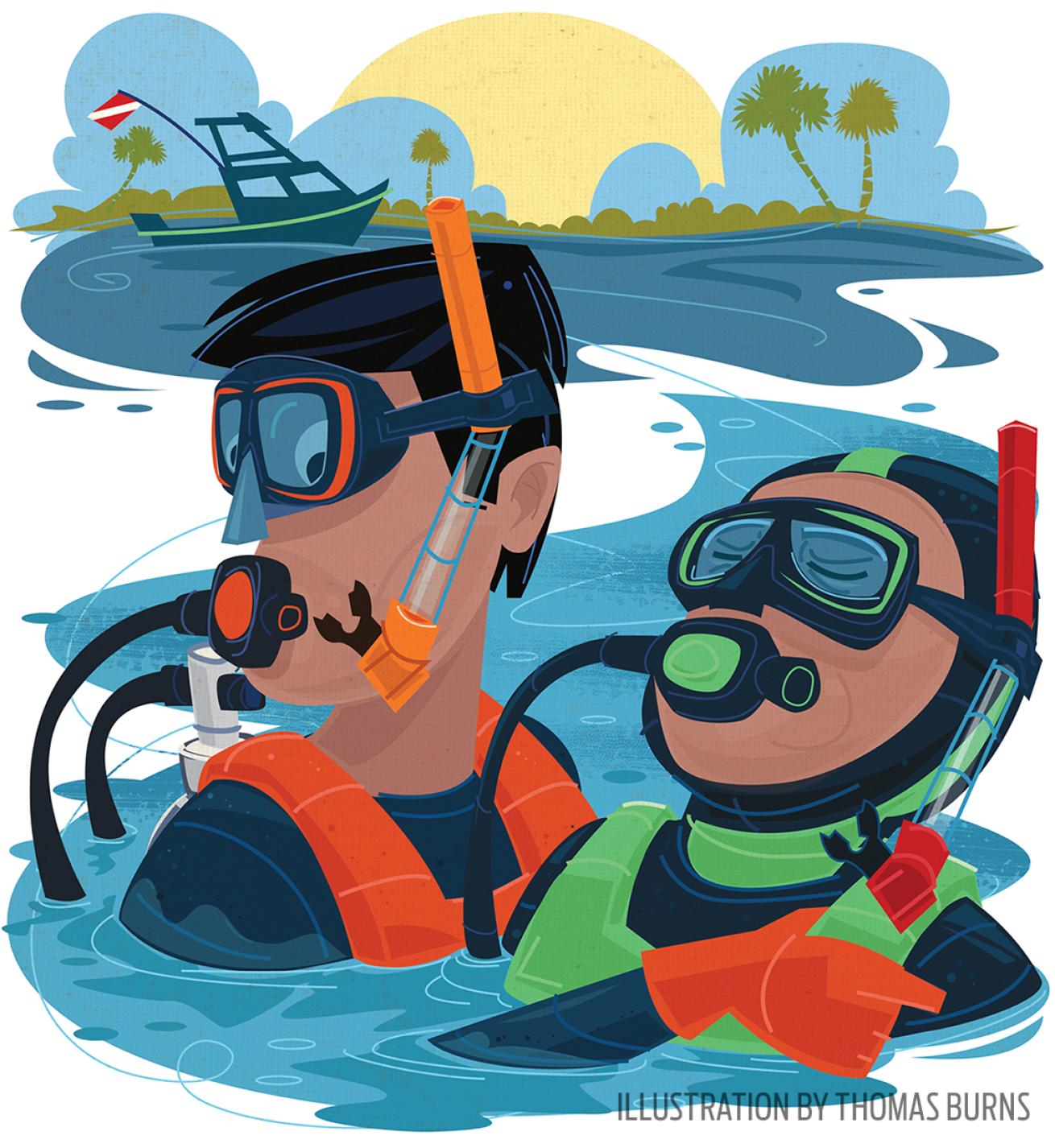 Scuba diving leg cramps tips