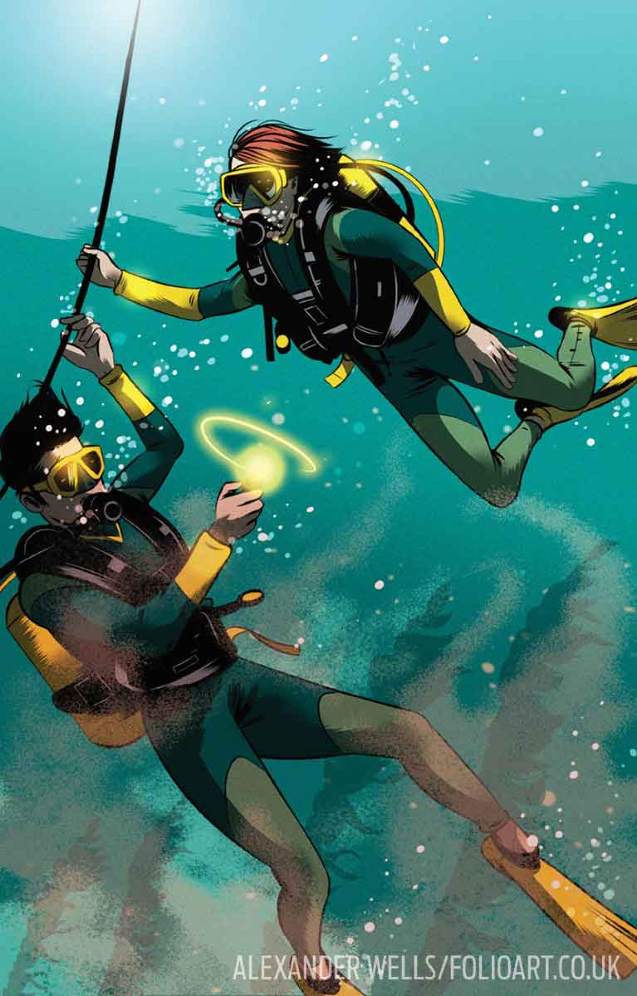 scuba diving low visibility