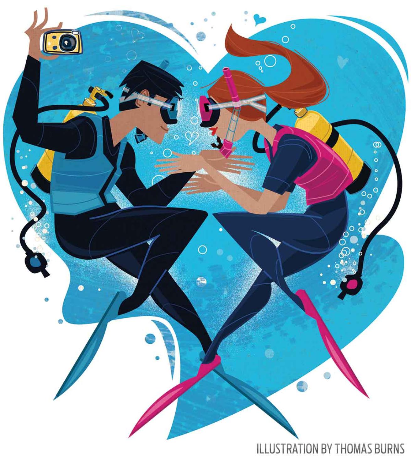 Scuba diving tips lost regulator underwater kiss