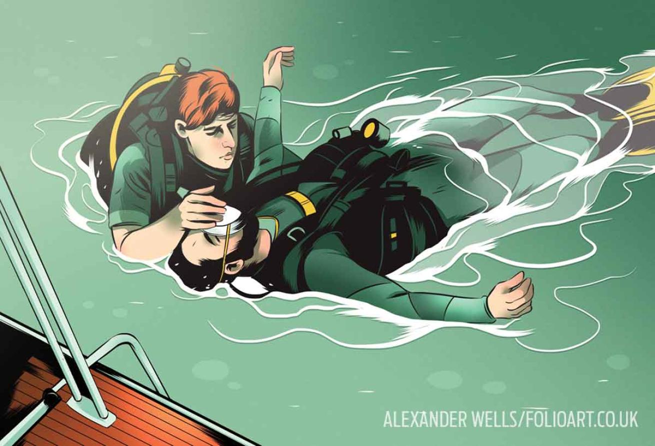 scuba diving rescue training