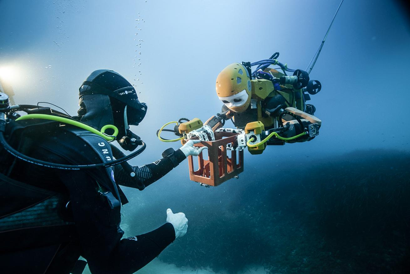 OceanOne scuba diving robot