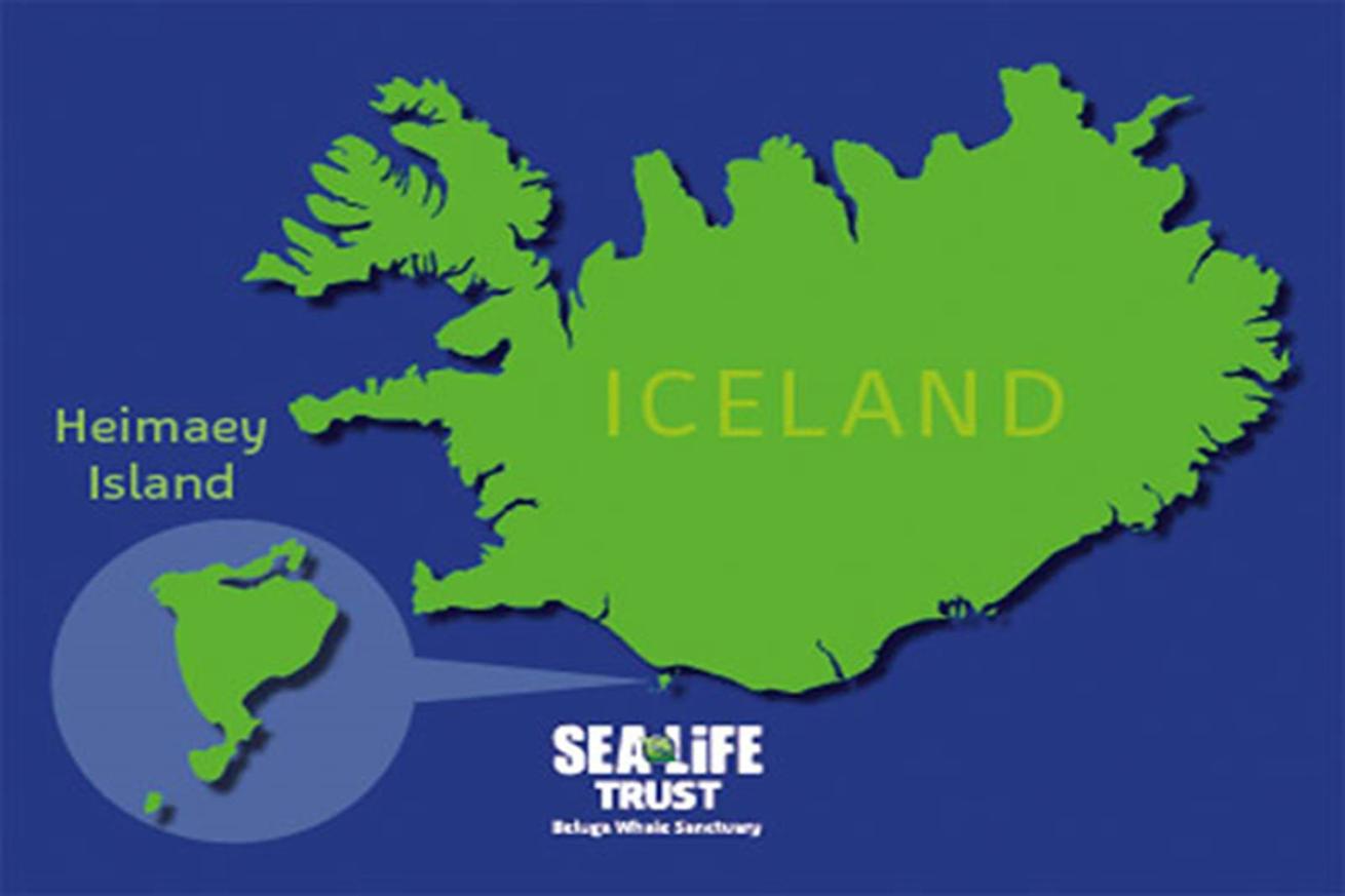 Sea Life Trust map of Beluga sanctuary