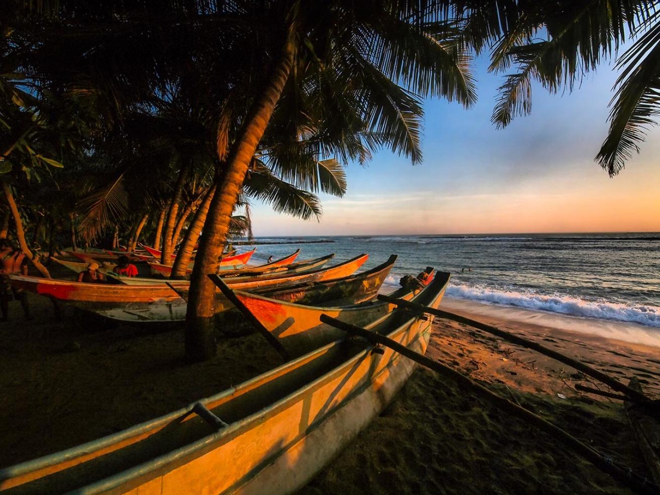 outrigger canoes