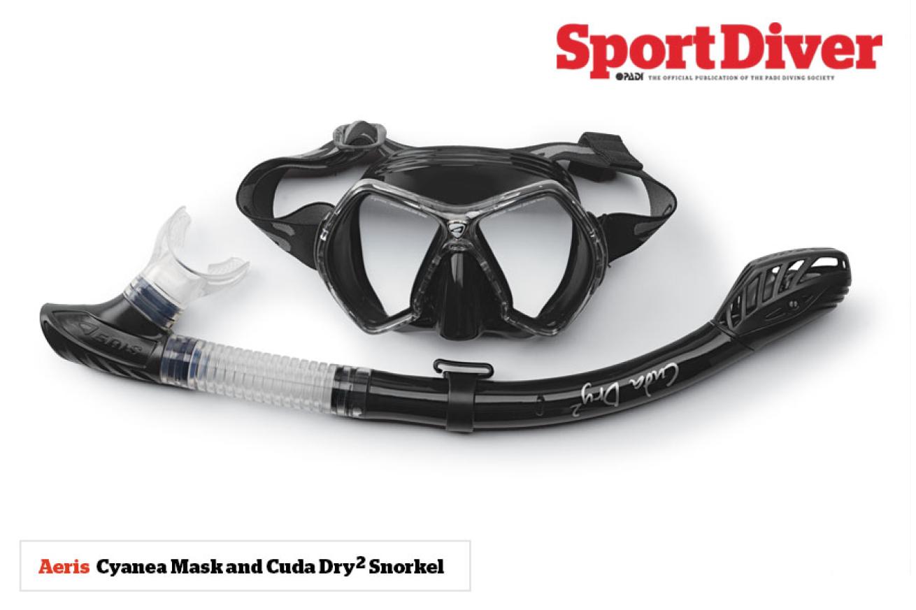 AERIS - Cyanea Mask and Cuda Dry 2 Snorkel