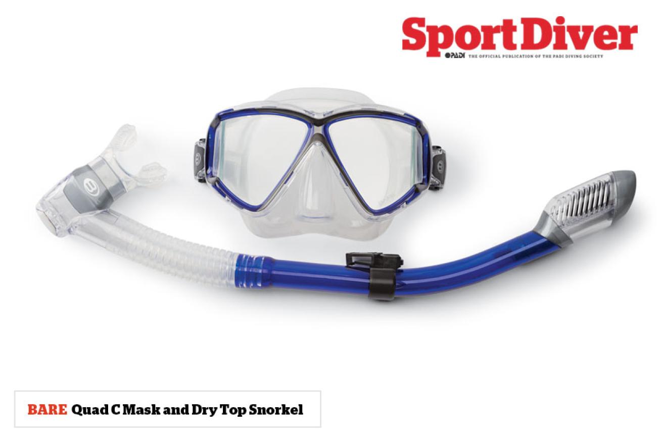 BARE - Quad C Mask and Dry Top Snorkel