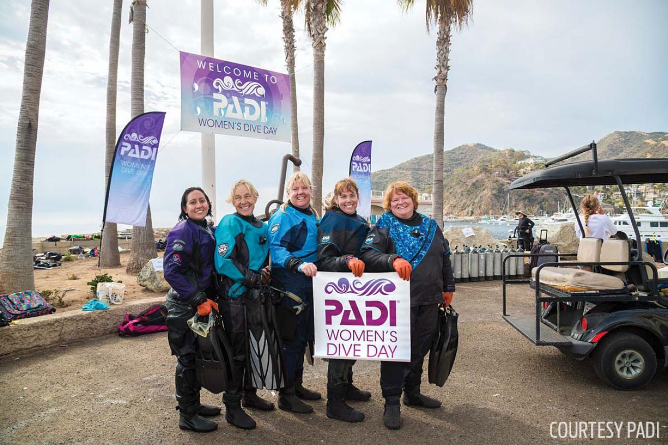 Scuba Divers PADI Womens Dive Day
