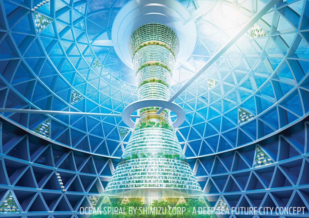 Ocean spiral first underwater city