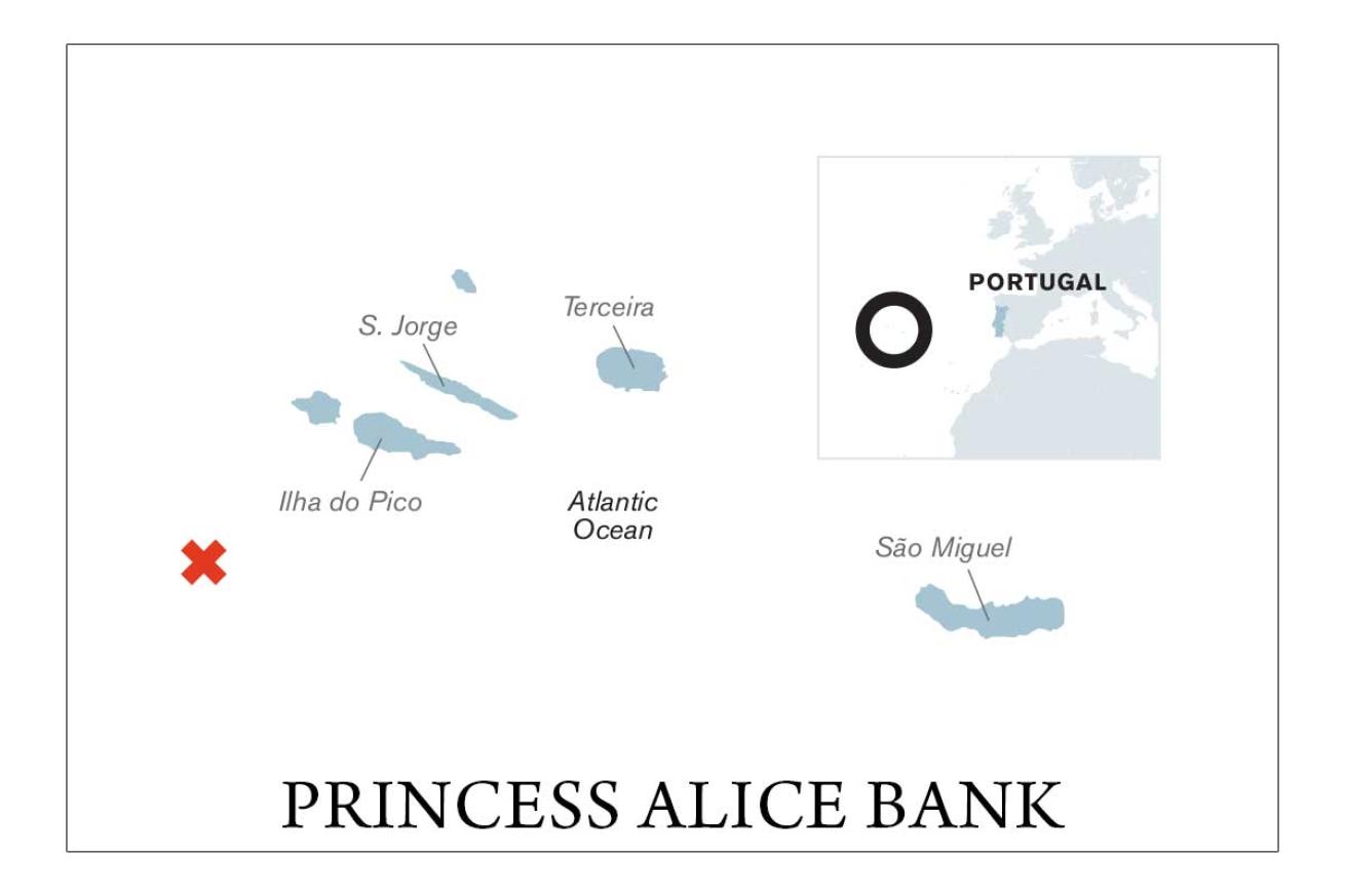 dive map azores