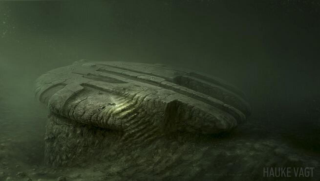 An artist's rendering of the Baltic Anomaly