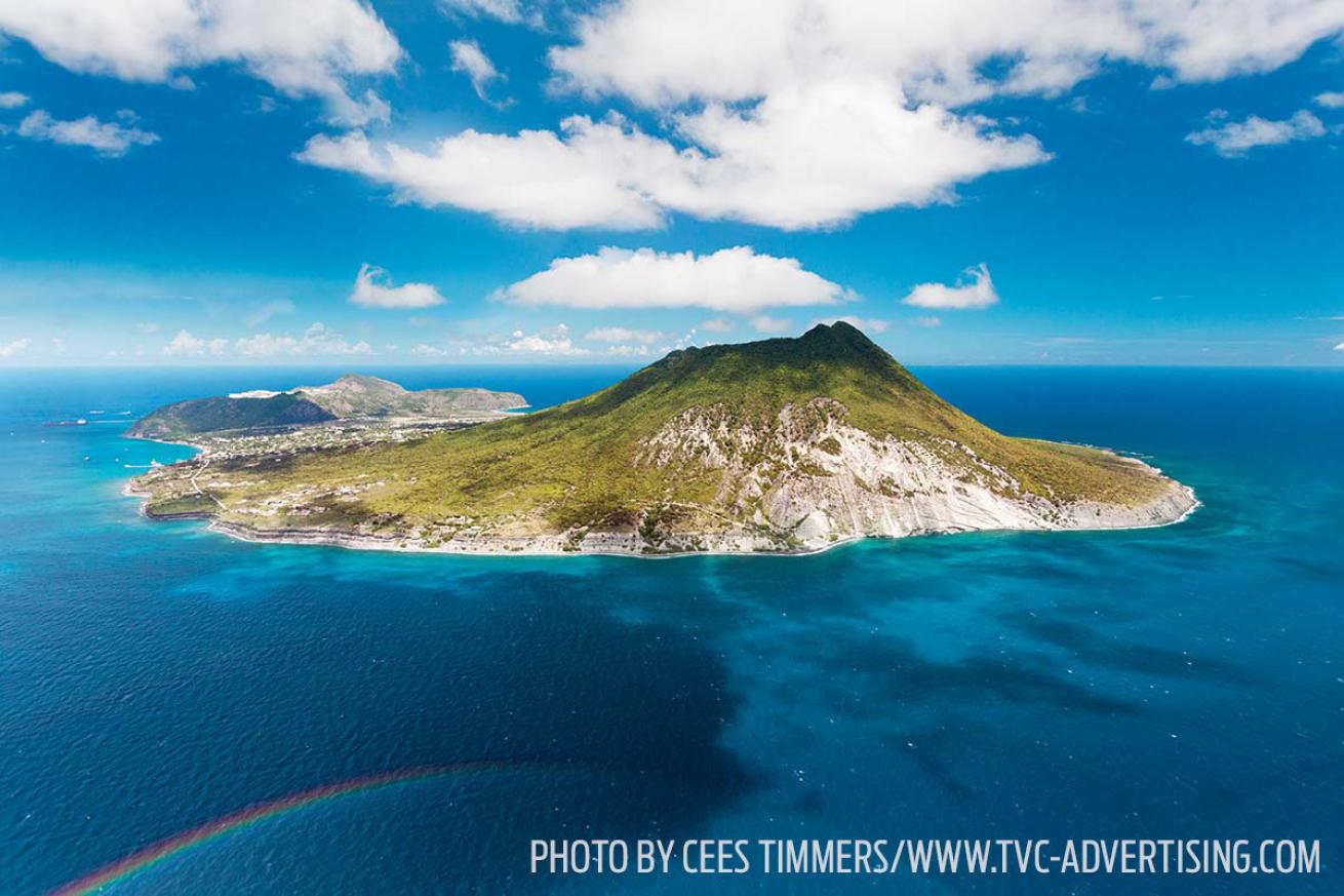 St. Eustatius travel aerial photo