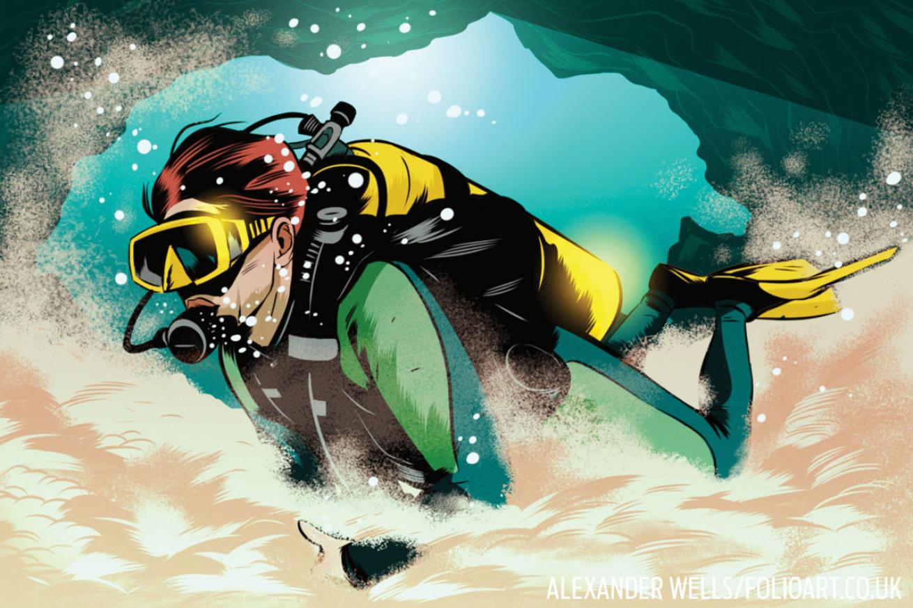 how to dive in a low-vis situation
