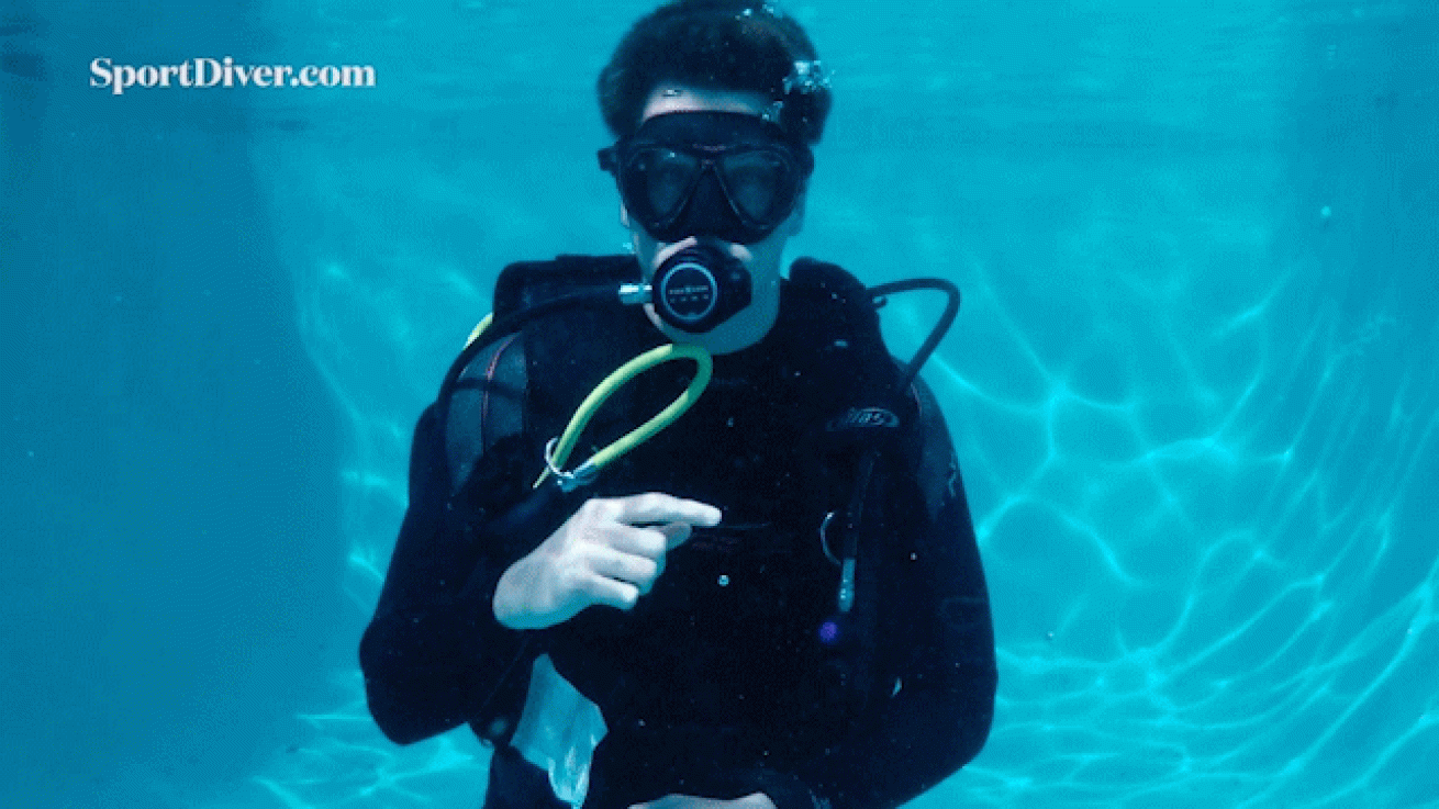 scuba diving hand signals Turn the Dive