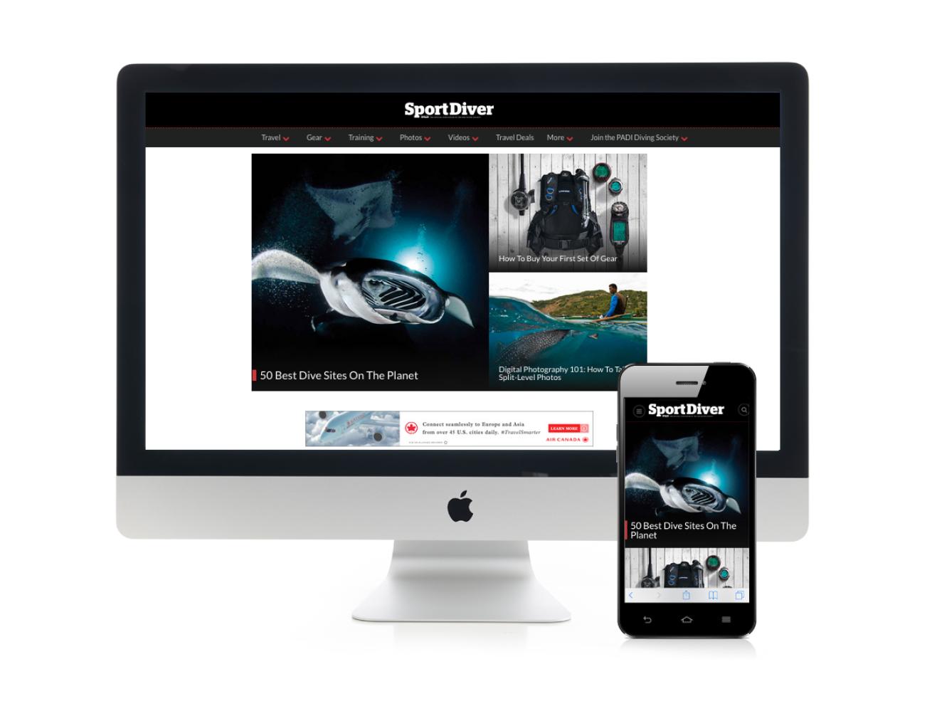 Redesigned Sportdiver.com