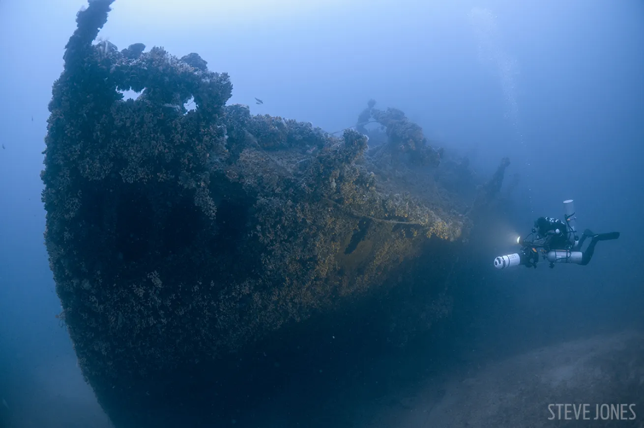 Underwater Photo of Le Polynesian Wreck in Malta