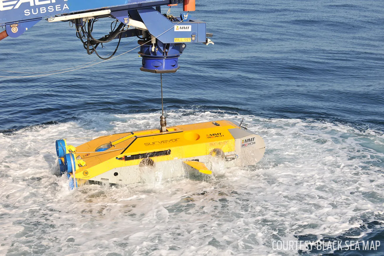 Underwater ROV prepares to explore the Black Sea