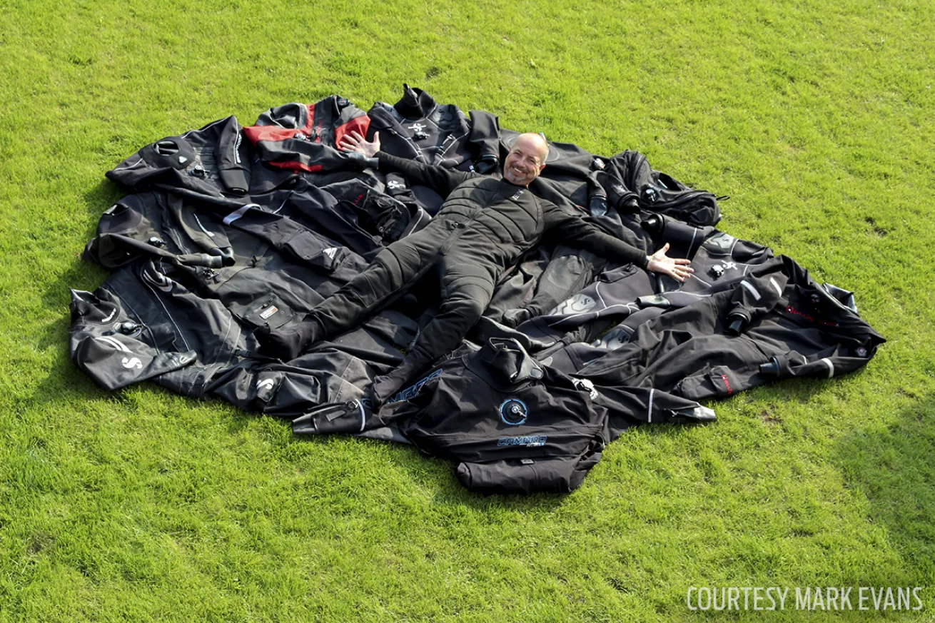 Wrapping up a successful day of ScubaLab drysuit testing