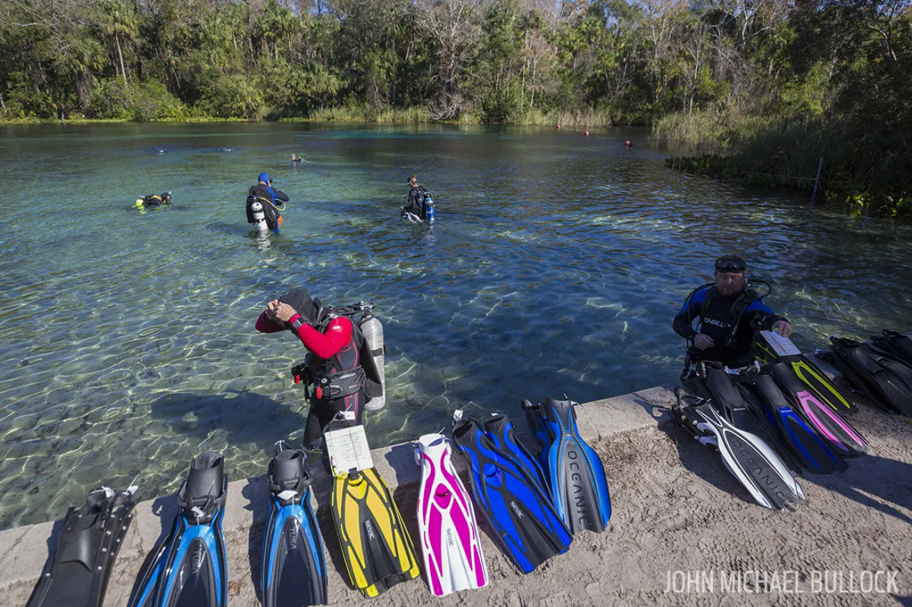 Scuba diving fin test ScubaLab review Alexander Springs