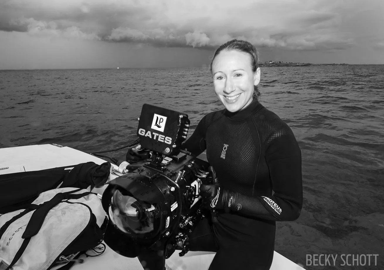 Underwater photographer Becky Kagan Schott