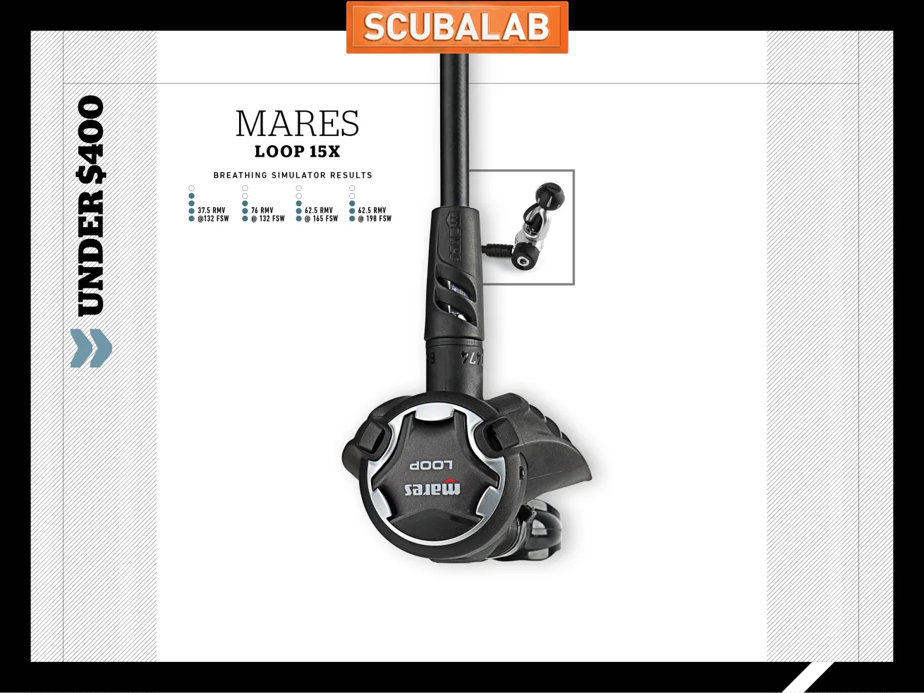 Mares Loop scuba diving regulator ScubaLab gear review