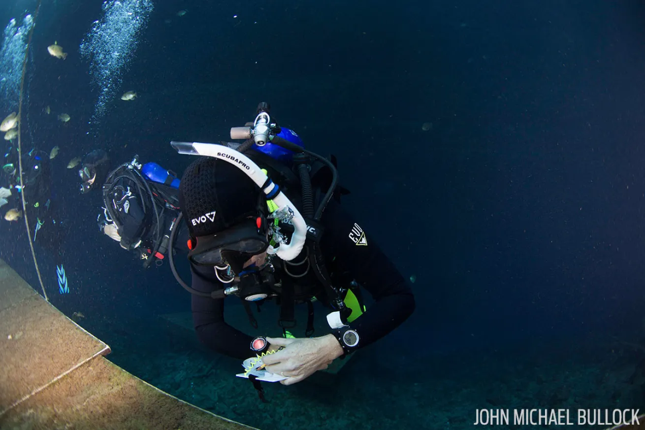 Dive computer review ScubaLab test Blue Grotto 2017