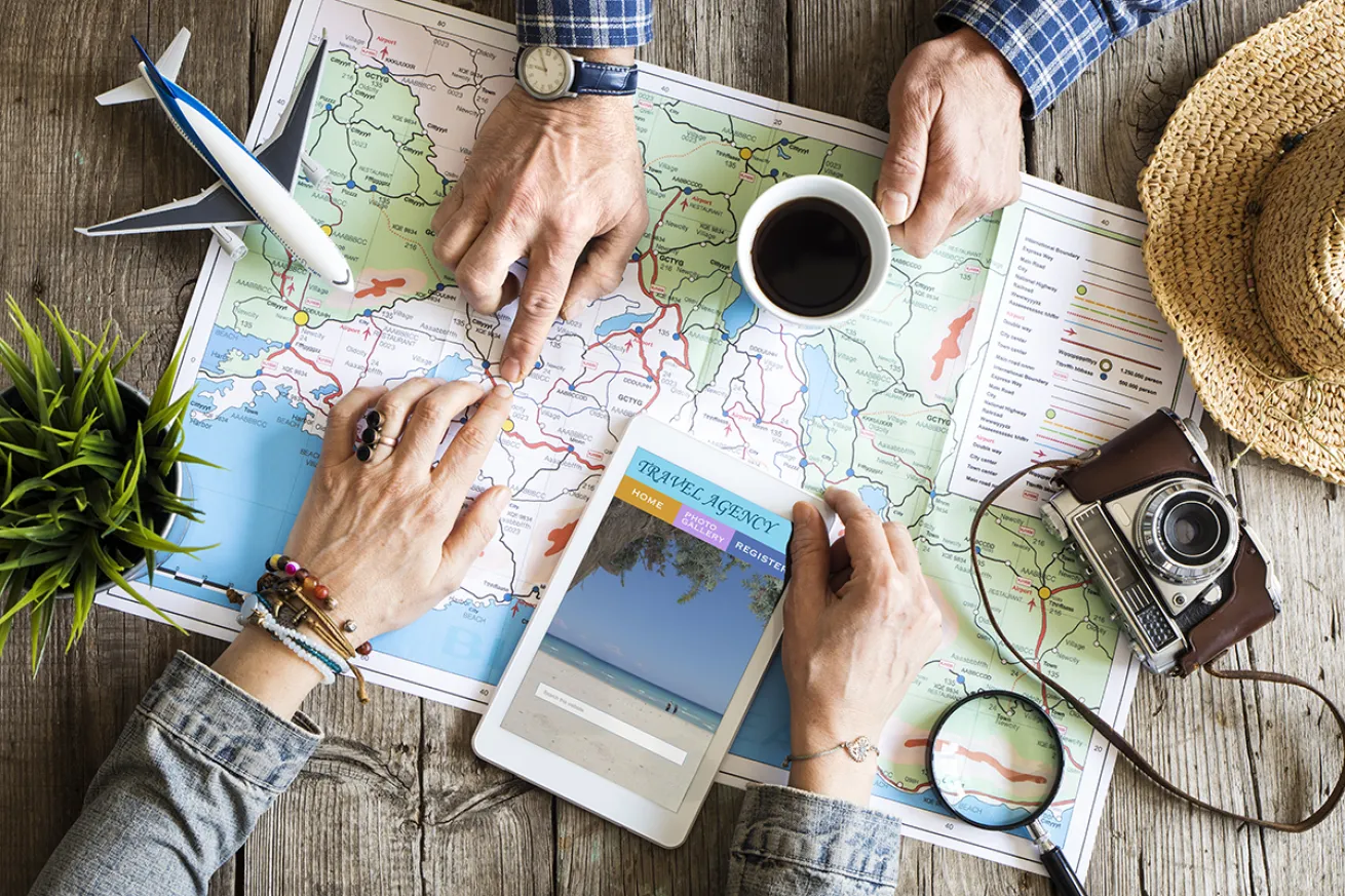 Travel agent concept art