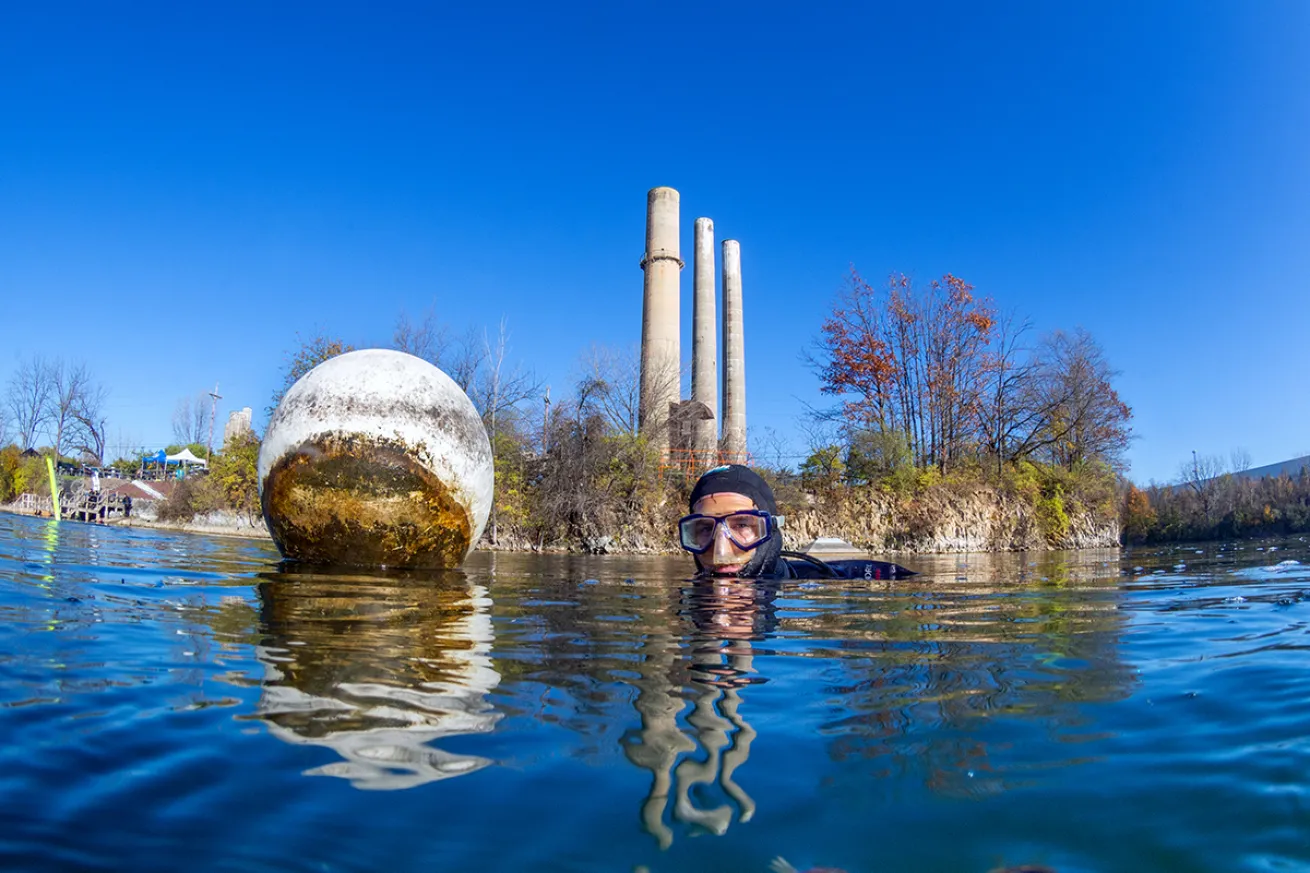 Diver topside Dutch Springs