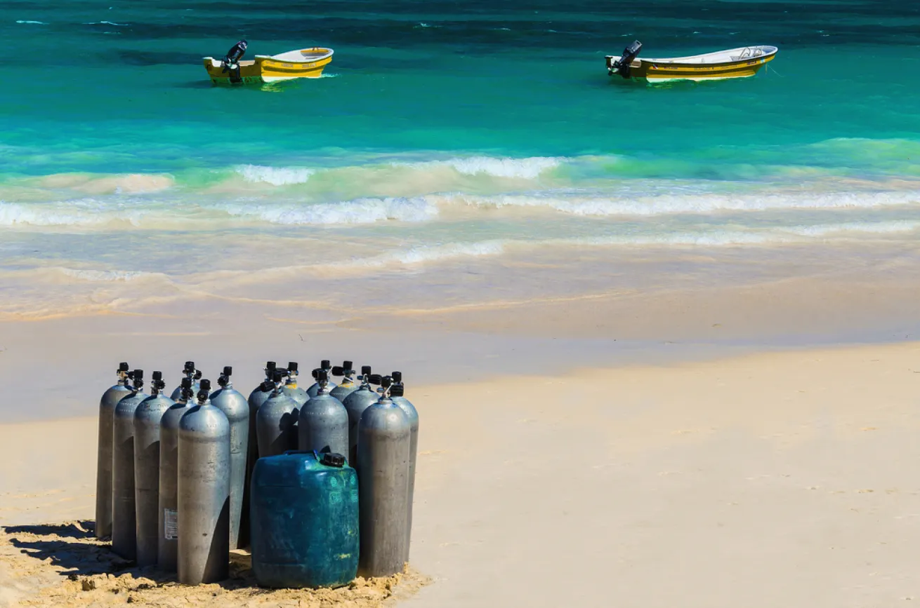 scuba tanks