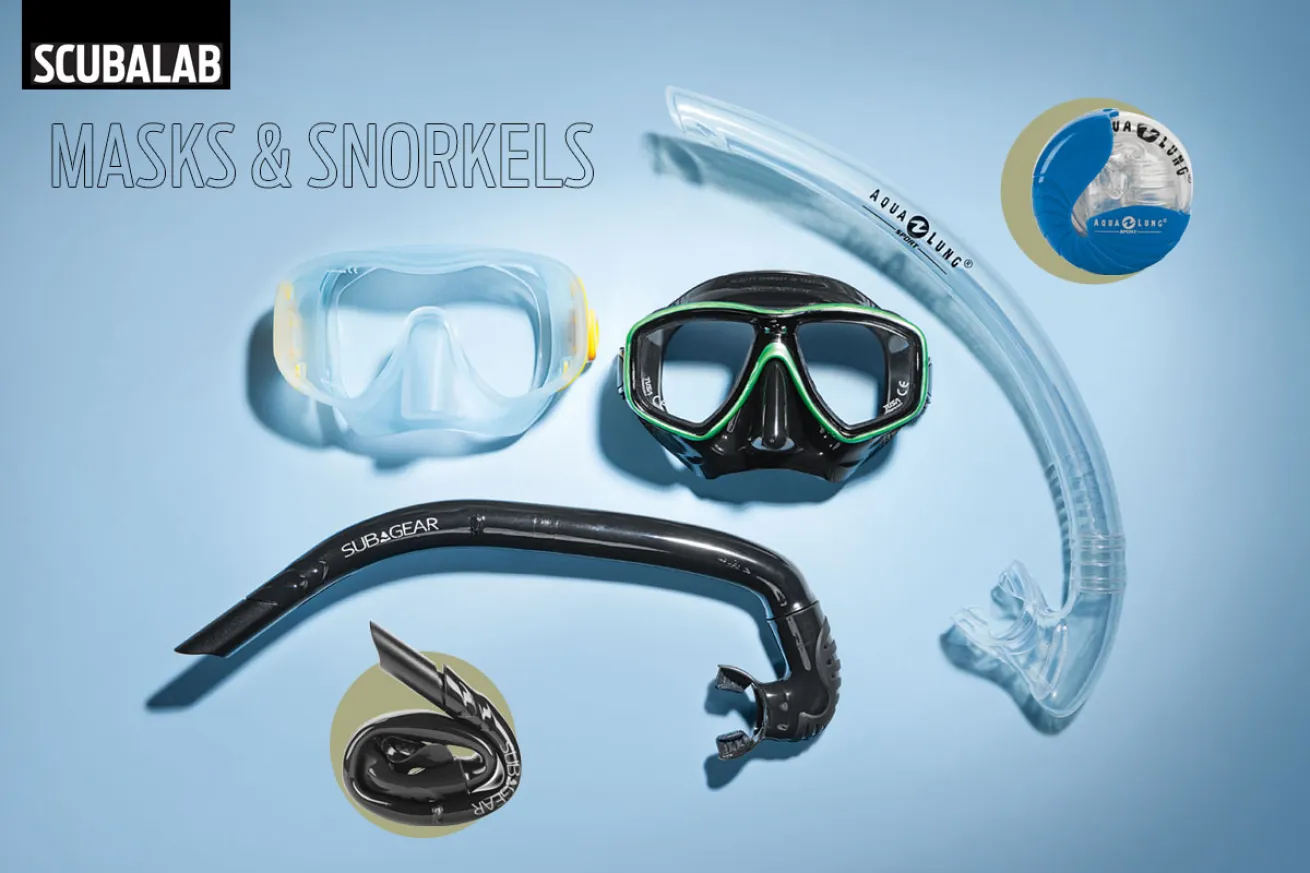 scuba diving masks and snorkels 