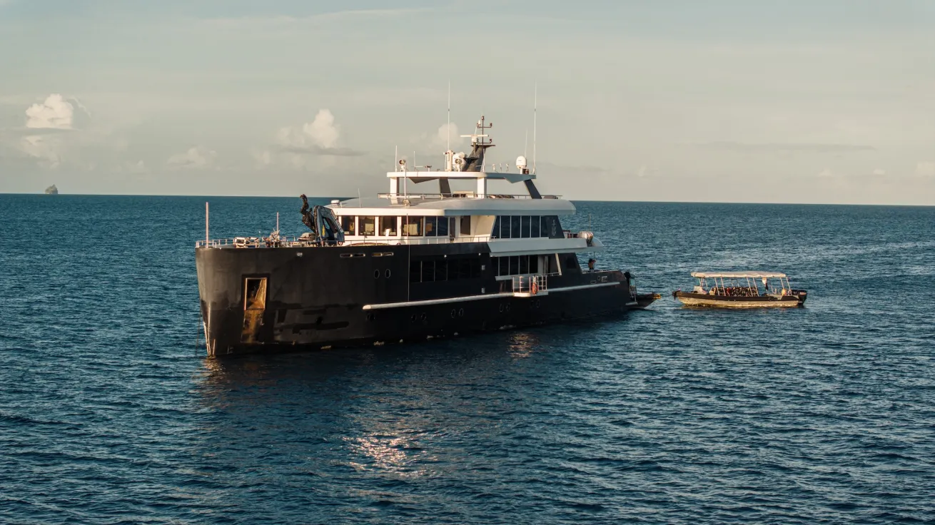 The Black Pearl yacht in Palau