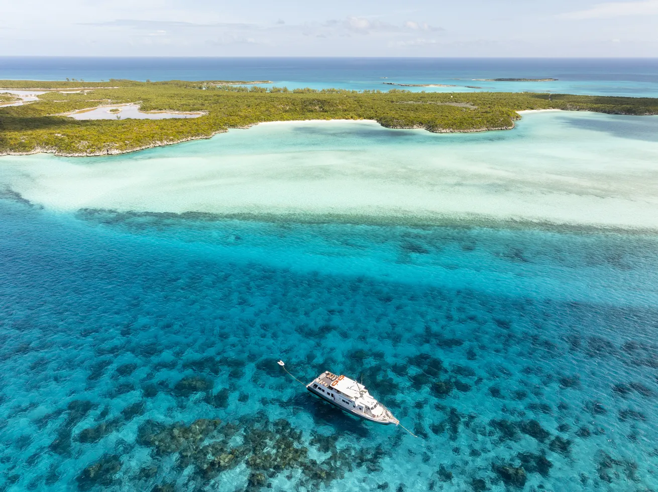 The liveaboard from above