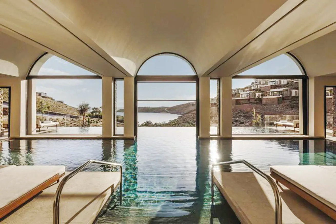 Villas seamlessly blend indoors with the outside.

